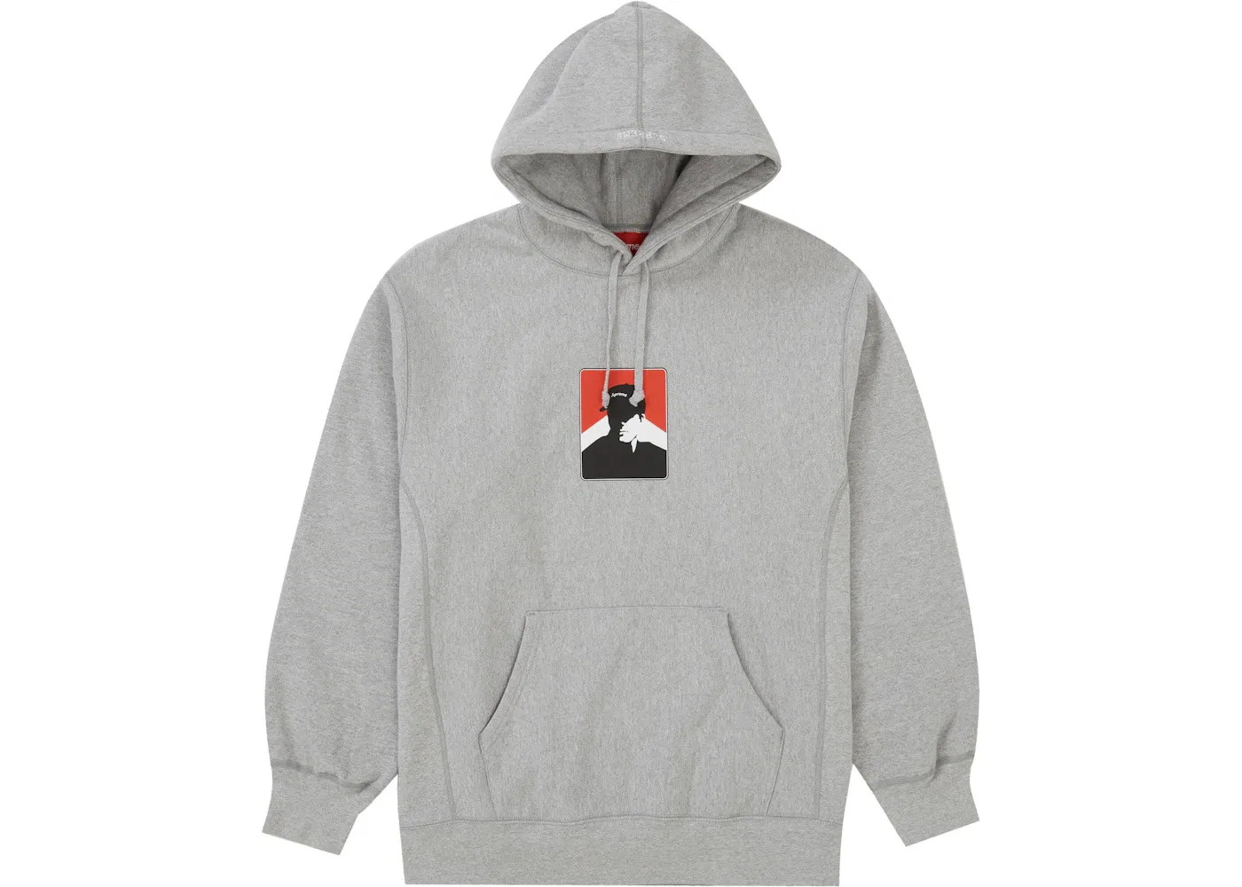 Мужской худи с принтом Supreme Hooded Sweatshirt (FW20), Heather Grey