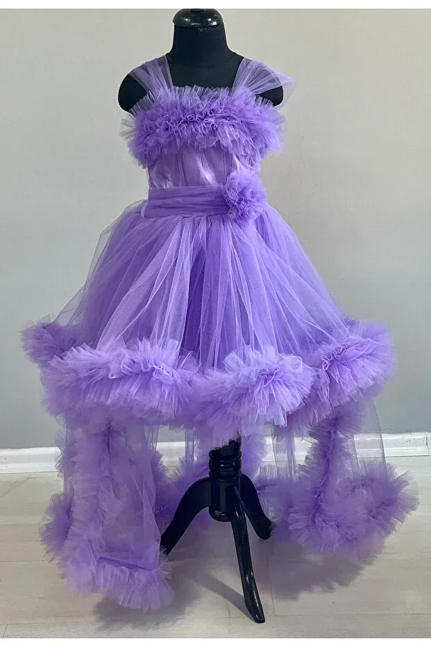 Детское платье для девочек с открытыми плечами Süer Butik, Multicolor