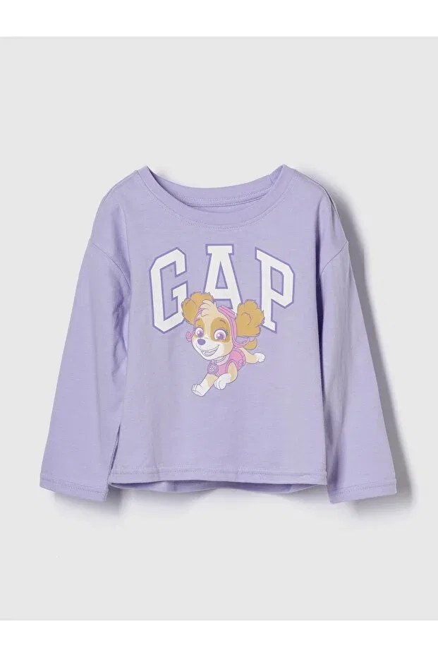 Детская футболка с принтом для девочек Logo Graphic T-Shirt Gap, Mor-001