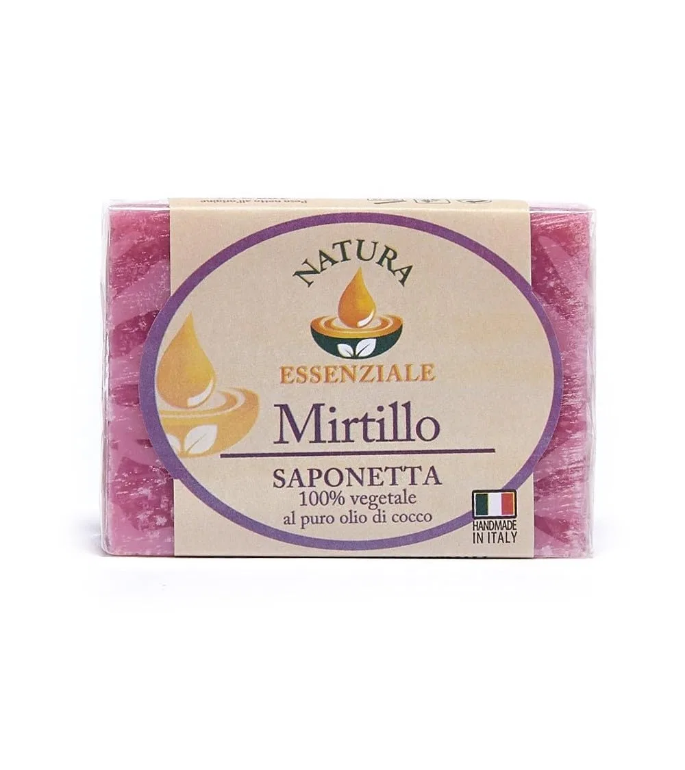 Натуральное мыло ручной работы, набор 6 x 100 г, La Saponeria Artigiana, Черника