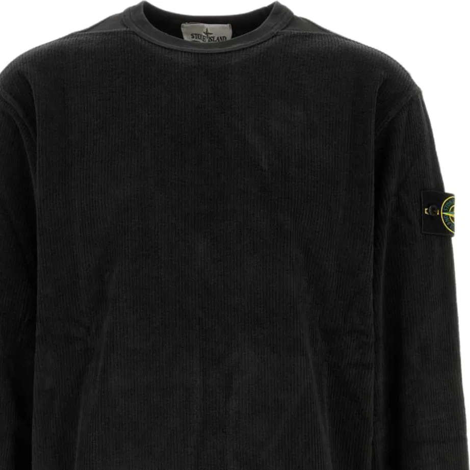 Мужской свитшот с круглым вырезом Charcoal Gray STONE ISLAND — фото 4