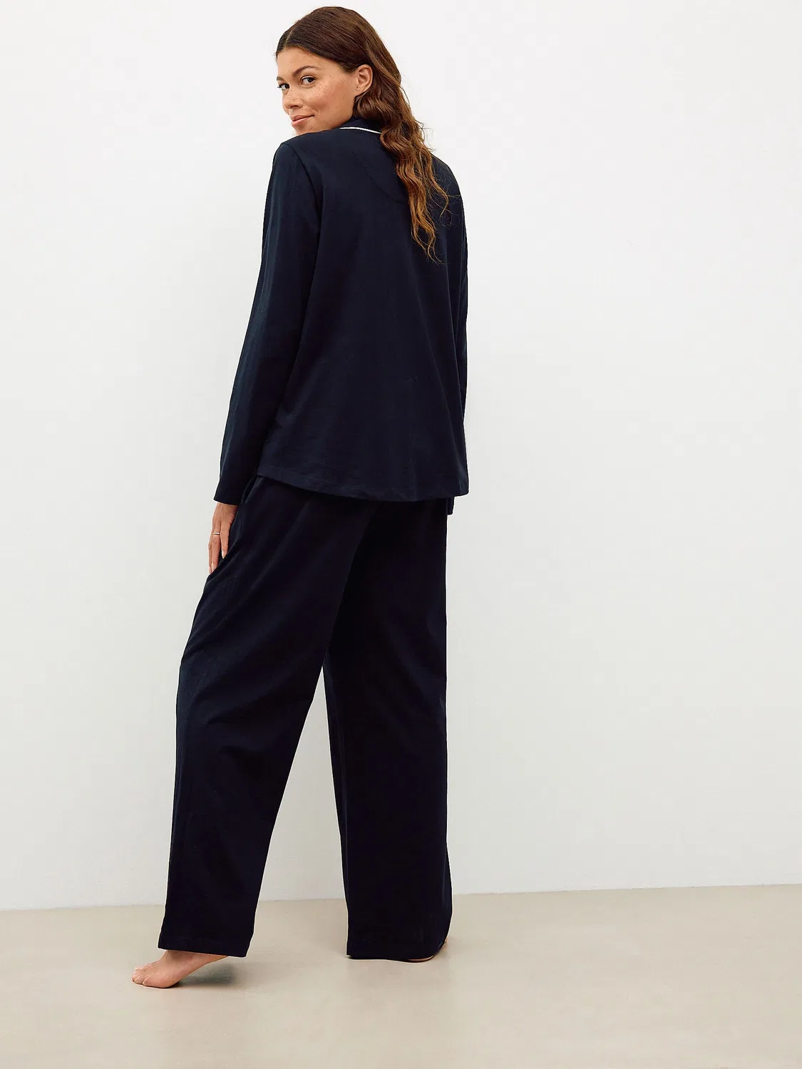 Пижама для беременных на пуговицах Next, Black — фото 3