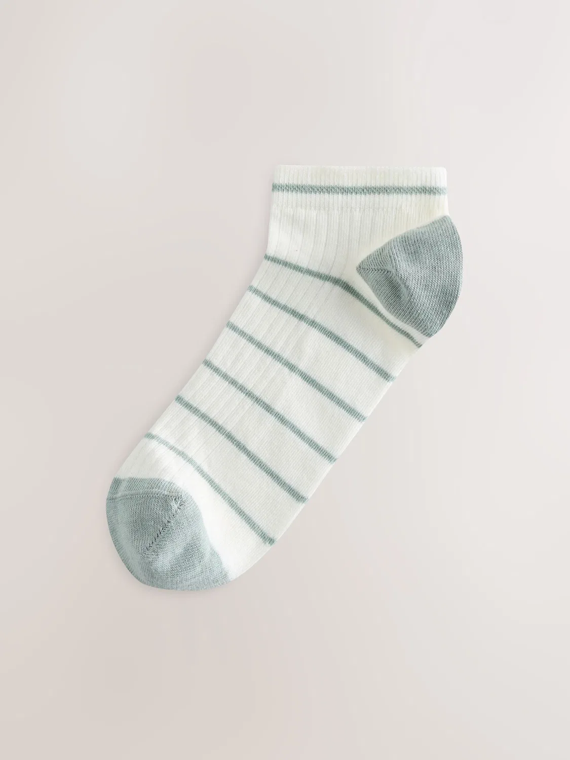 Носки спортивные, набор 4 пары, Stripe Ribbed Trainer Next, кремовый/мультиколор — фото 2