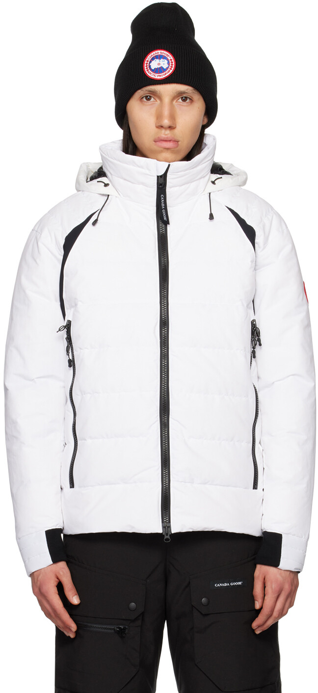 

Белый пуховик Hybridge Base Canada Goose