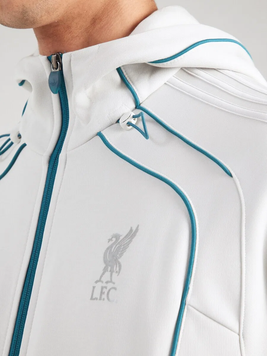 Светло-серая худи на молнии ADIDAS ORIGINALS Lfc Teamgeist 26 — фото 3