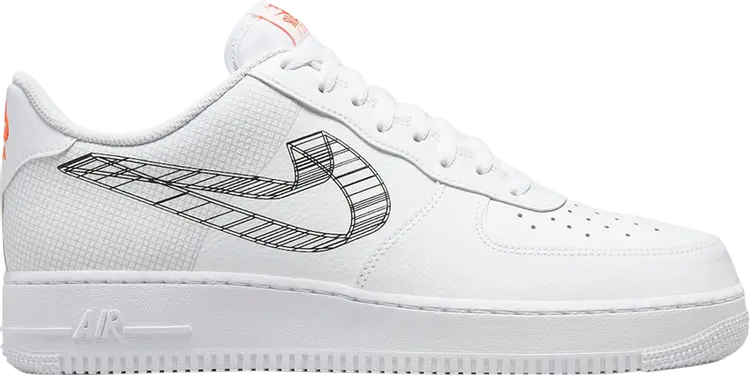 

Кроссовки Nike Air Force 1 '07 '3D Swoosh', белый, Белый;серый, Кроссовки Nike Air Force 1 '07 '3D Swoosh', белый
