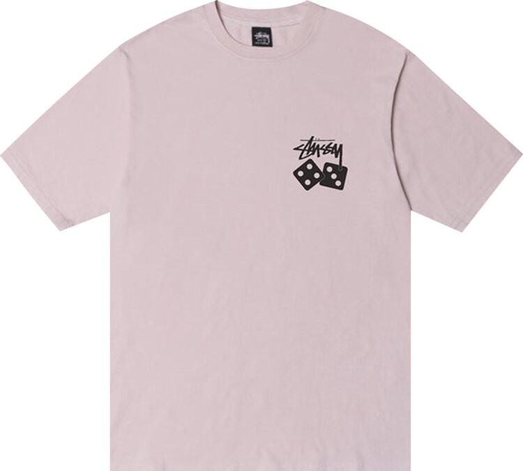 

Футболка Stussy Dice Pigment Dyed Tee 'Blush', розовый