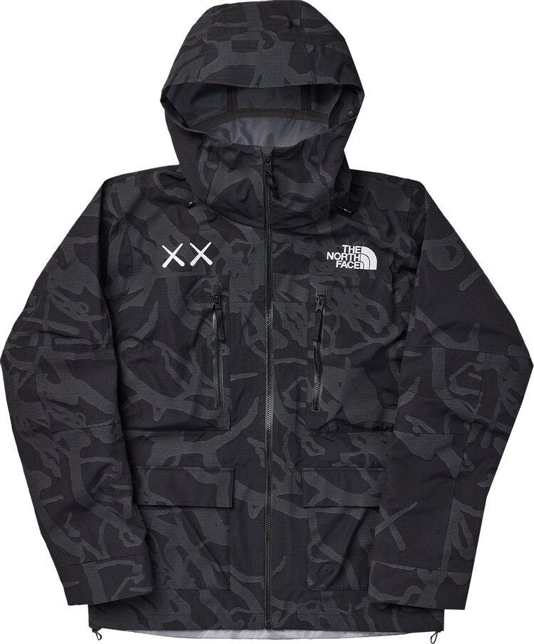 

Куртка The North Face x KAWS Freeride Jacket 'Black Dragline Print', черный