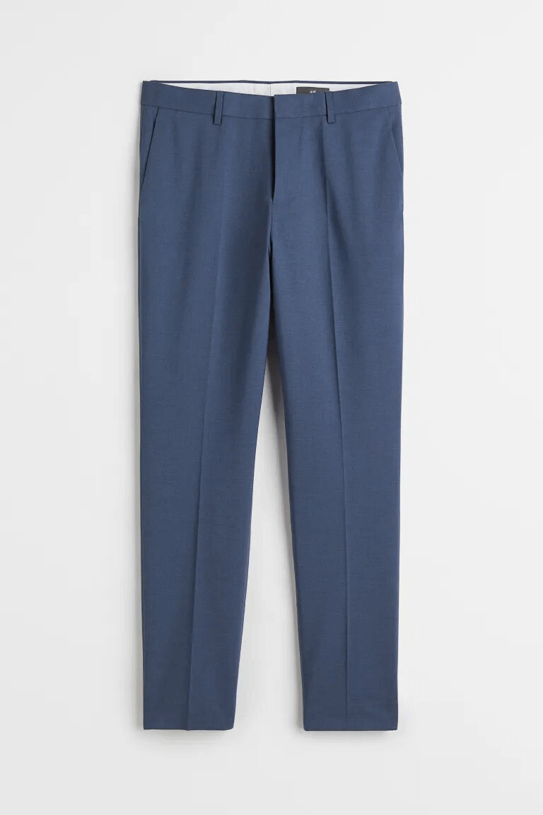 

Брюки узкого кроя H&M Suit, темно-синий