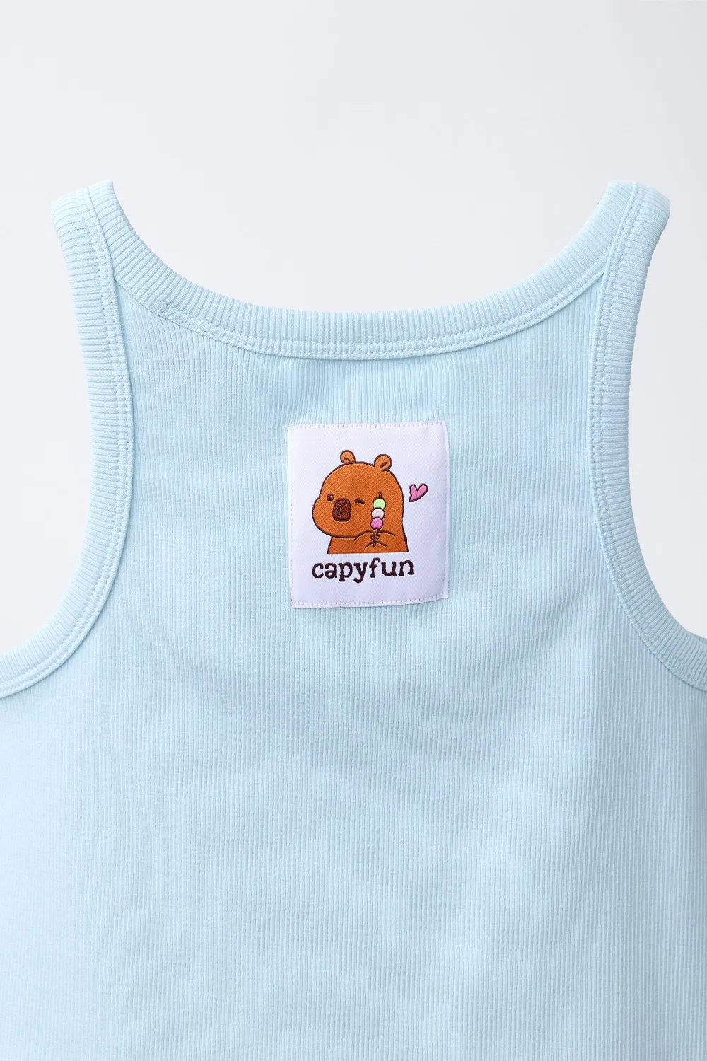 CAPYFUN CAPYBARA ТОП В РЕБРИКУ ZARA, Pastel Blue — фото 4