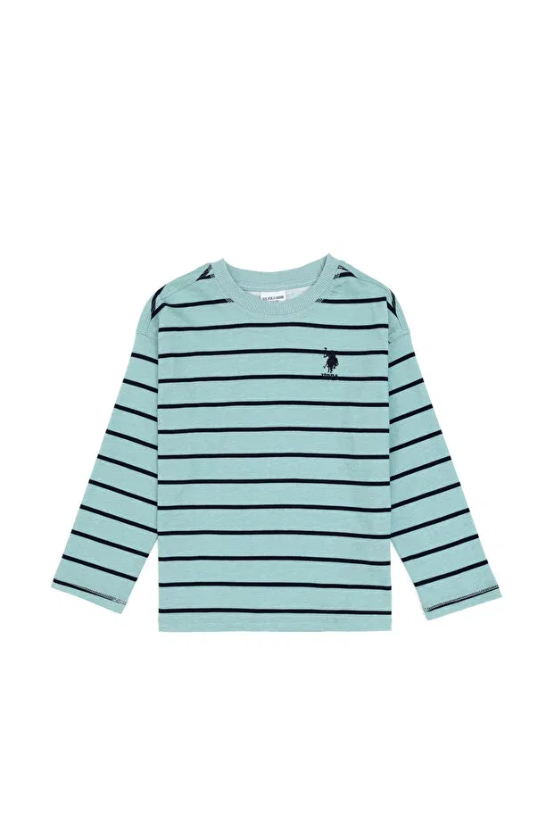 Детское худи для мальчиков из джерси U.S. Polo Assn., Dark Mint — фото 2