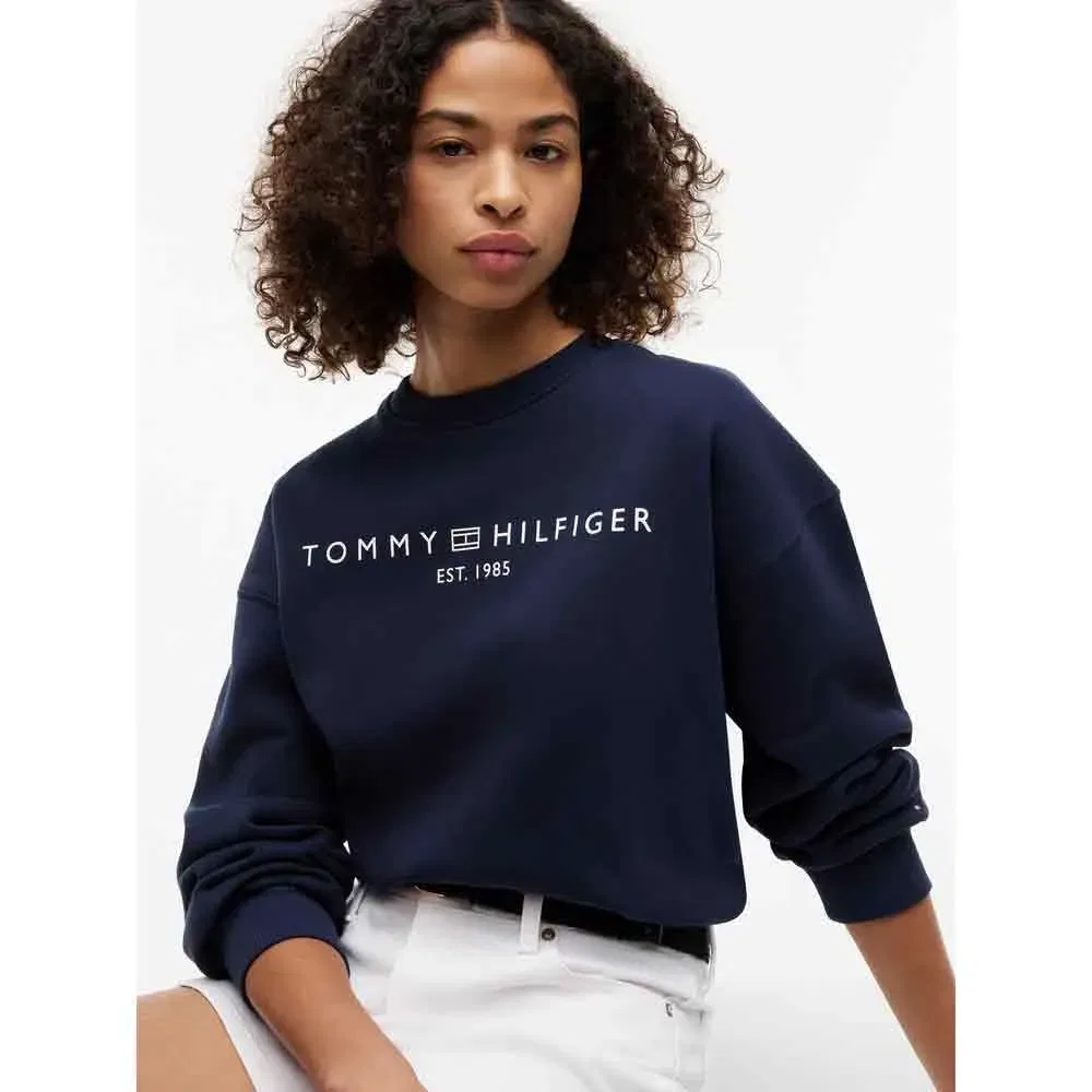Худи Tommy Hilfiger Corp Logo Modern, синий — фото 4