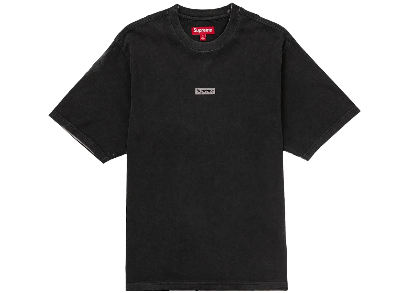 Мужская футболка с принтом Supreme Overprint Small Box Top, Black