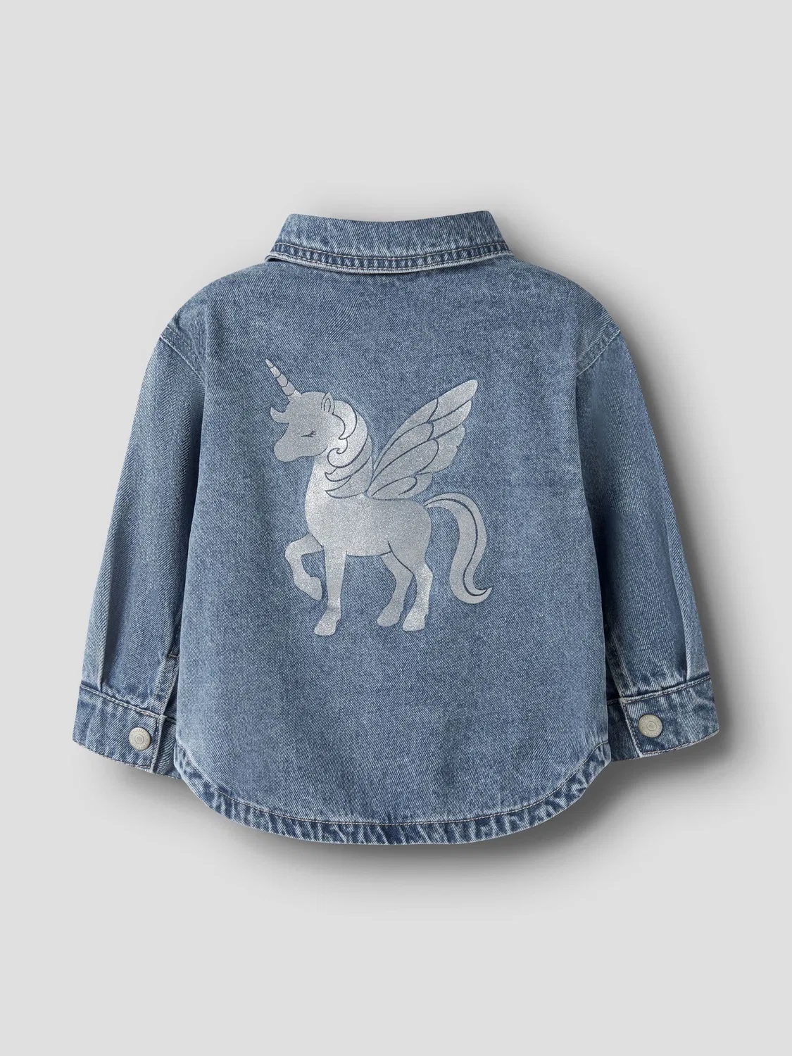 Куртка джинсовая Medium Blue Denim Name It, синий — фото 2