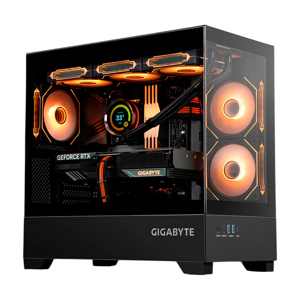 

Системный блок Gigabyte, 16 ГБ/1 ТБ, R7 7800X3D, RX 7800 XT, C201G Case, чёрный