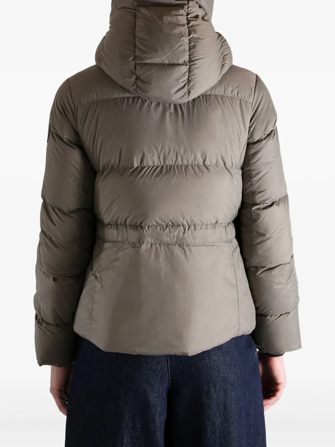 Canada Goose Пуховик с капюшоном серо-коричневый — фото 4