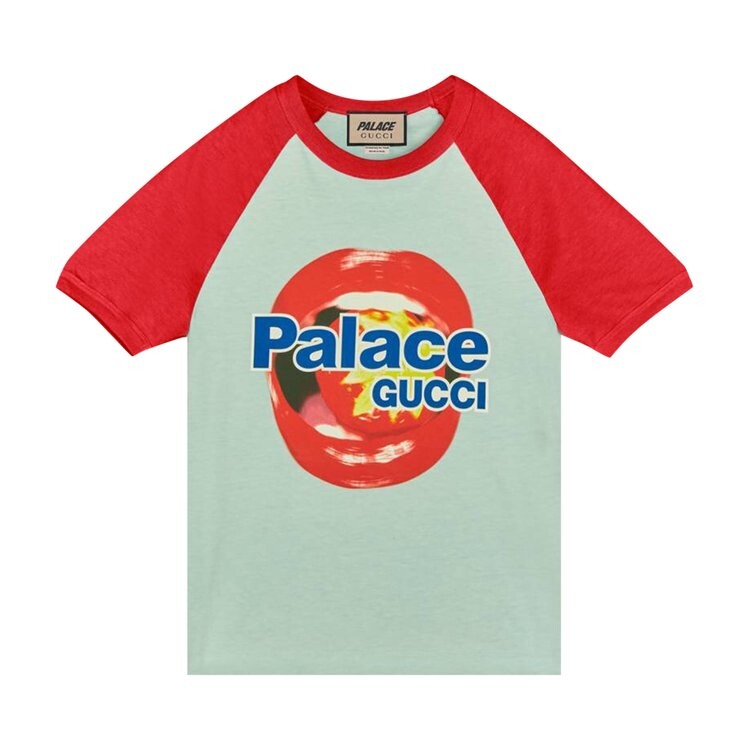 

Футболка Gucci x Palace Printed Cotton Jersey T-Shirt White, белый