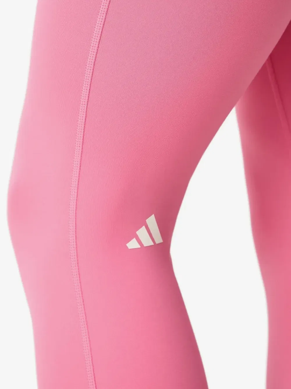 Леггинсы с принтом логотипа и перекрестным поясом adidas, розовый — фото 3