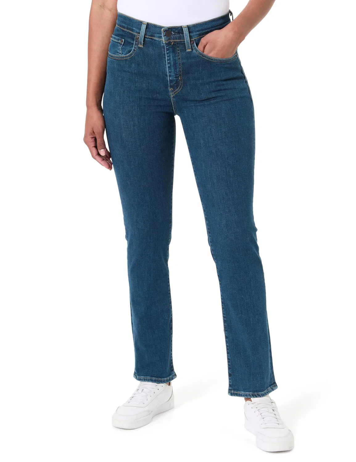 Женские джинсы с высокой посадкой Levi's 724 High Rise Straight, Torn Ball Gown