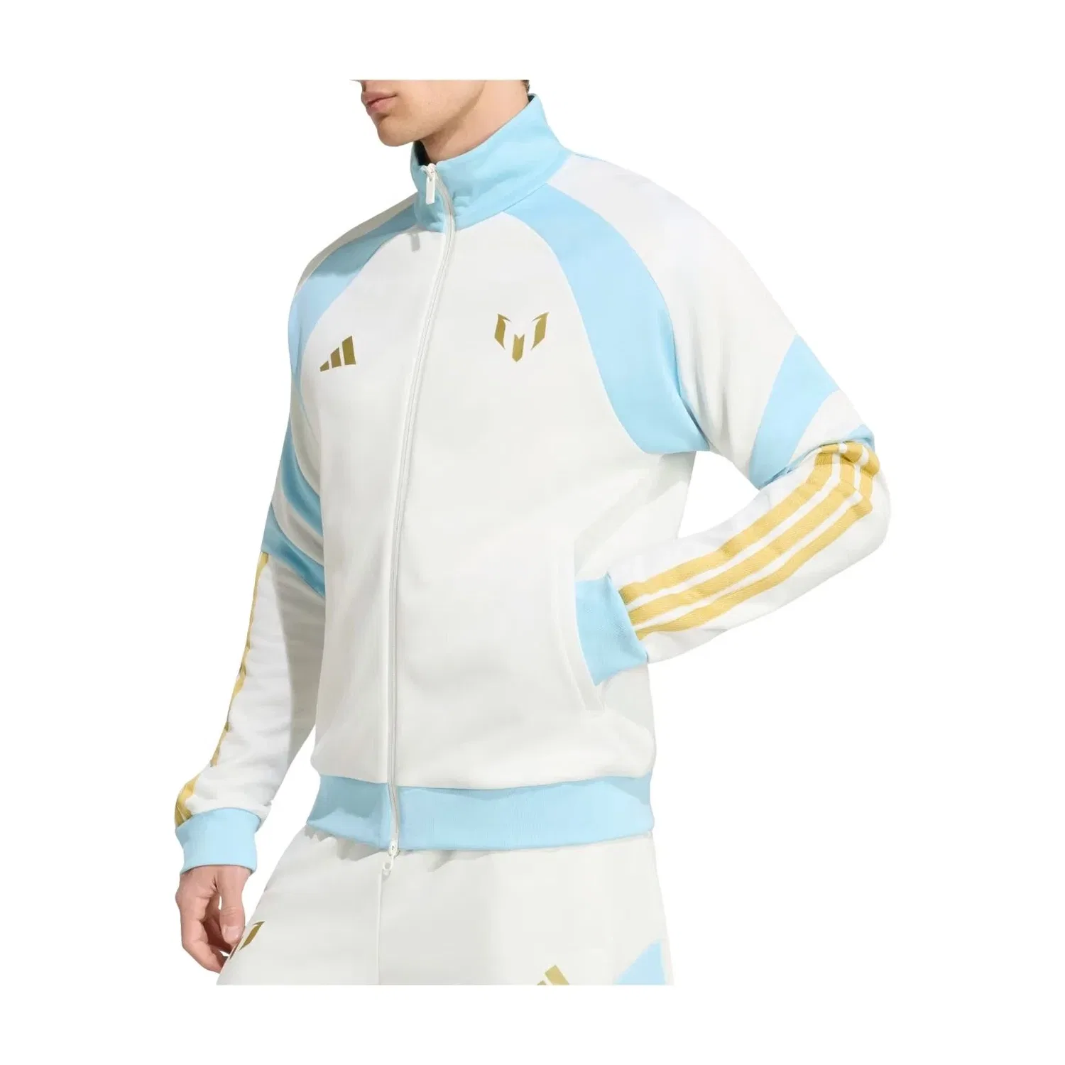 Мужская куртка с длинным рукавом Adidas x Messi House Of Tiro Track Jacket, белый — фото 2