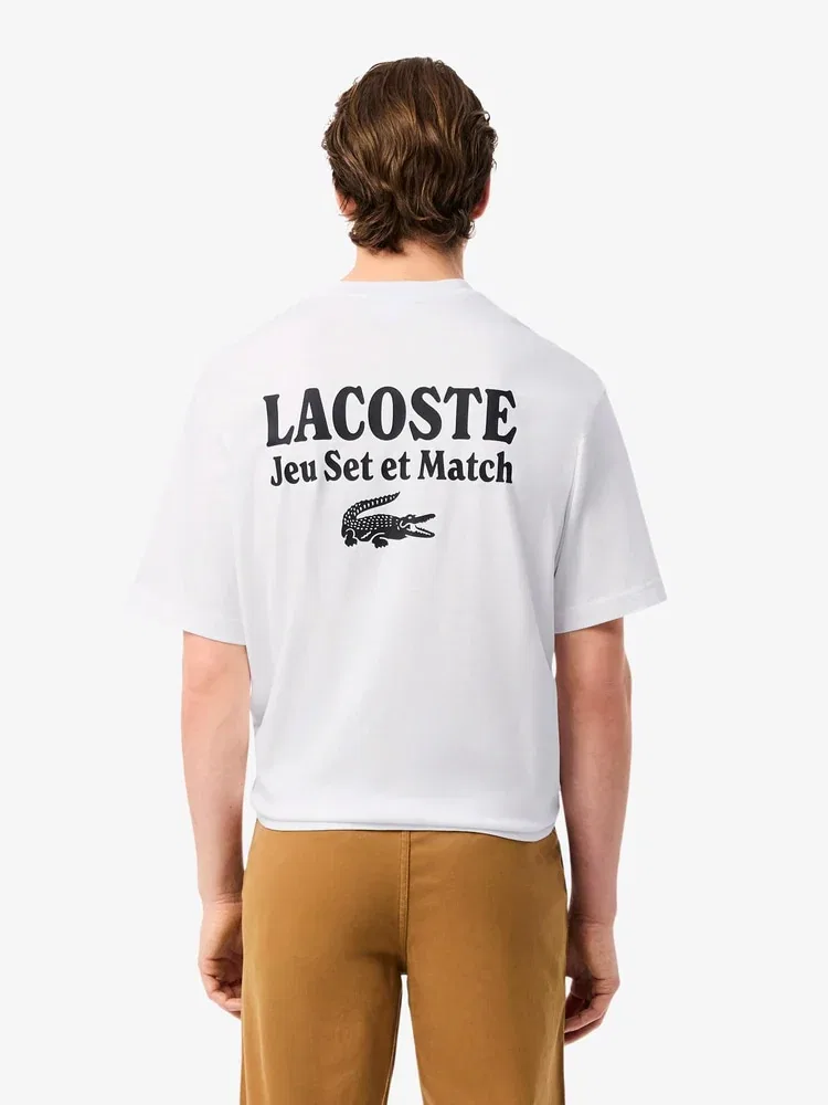 Футболка с принтом LACOSTE, Black — фото 3
