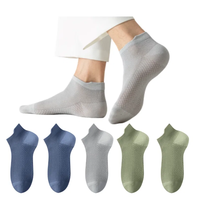 Детские носки-невидимки с длинным рукавом Blue Gray 2+Forest Green 2+Mist Gray MIIOW
