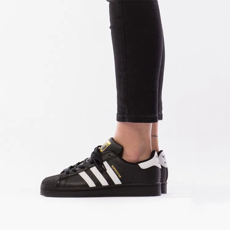 Детские кроссовки для скейтбординга с низким верхом SUPERSTAR Foundation Adidas Originals, Black — фото 3