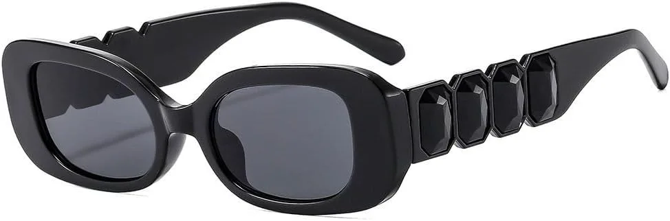 

Женские солнцезащитные очки в тонкой оправе, мужские и женские солнцезащитные очки с выразительным дизайном и защитой от УФ-излучения UV400 LVTFCO, Black Grey