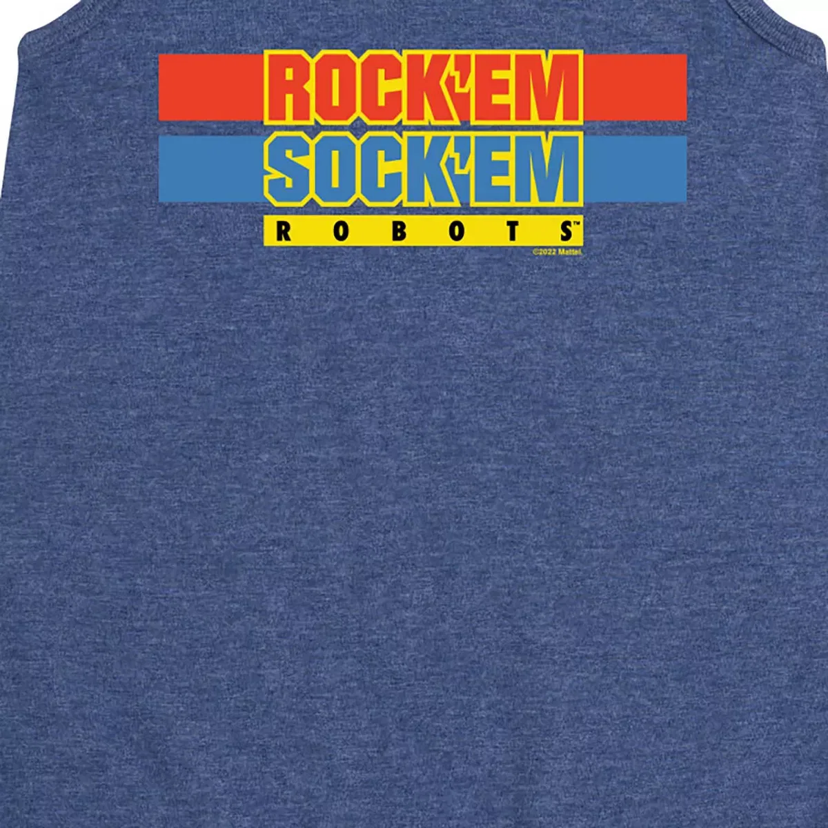 Детское платье для девочек без рукавов Rock 'Em Sock 'Em Robots, Heather Navy — фото 2