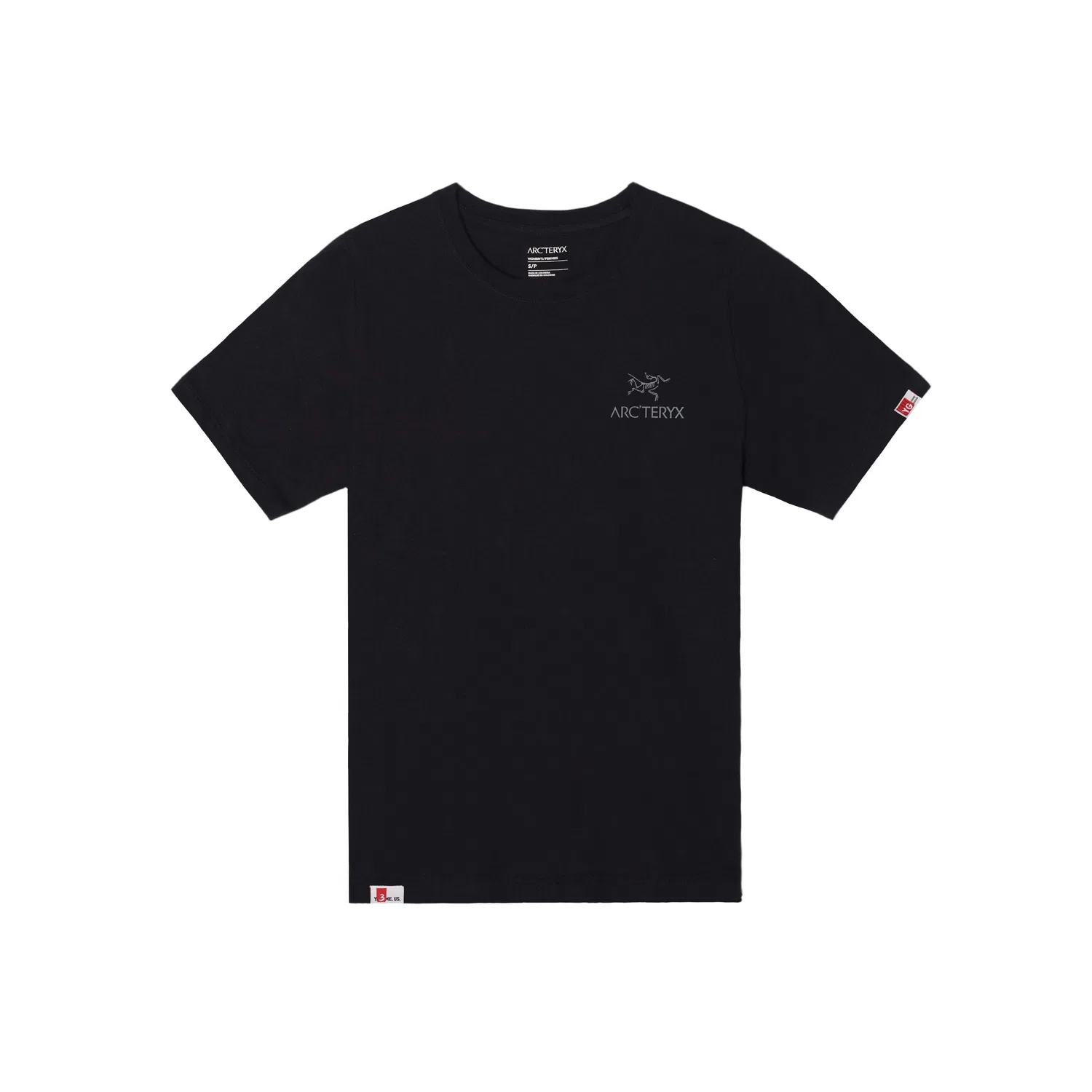 Женская футболка с принтом KRAGG SL COTTON EMBLEM CREW SS Arcteryx, черный