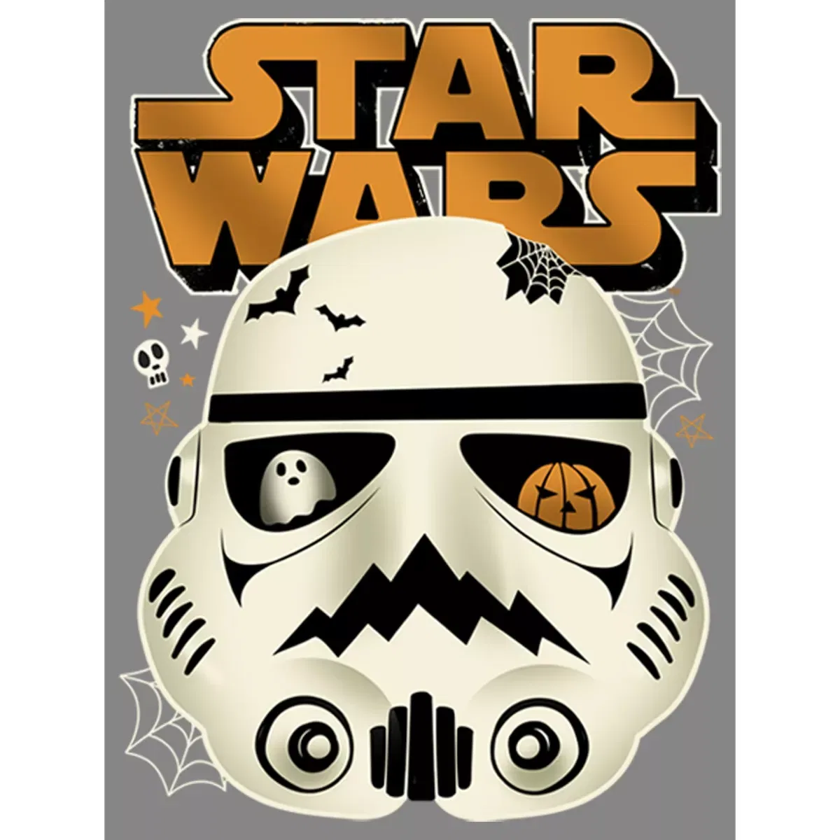 Детский свитшот с принтом Star Wars A New Hope Halloween Stormtrooper, Star Wars, Charcoal Heather — фото 2