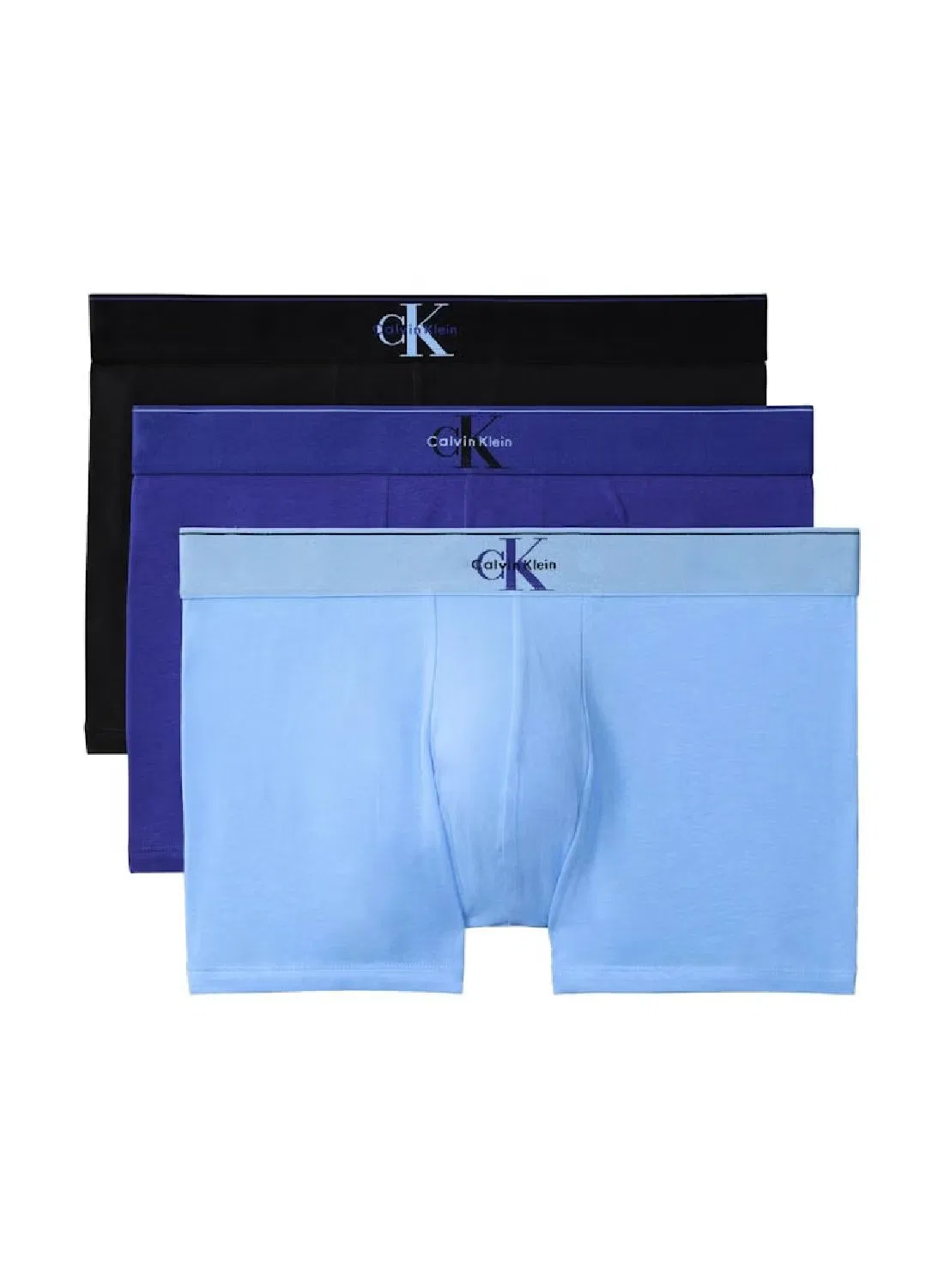 Трусы-боксеры с принтом комплект 3 шт. Graphic Monogram Calvin Klein, черный