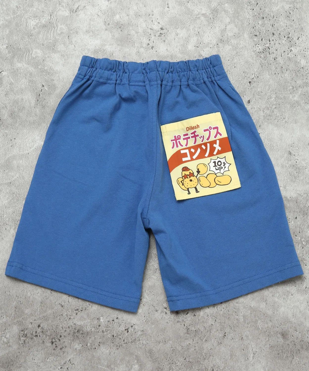 Детские шорты с принтом Poteto Chip Pocket Half Pants DILASH, Blue