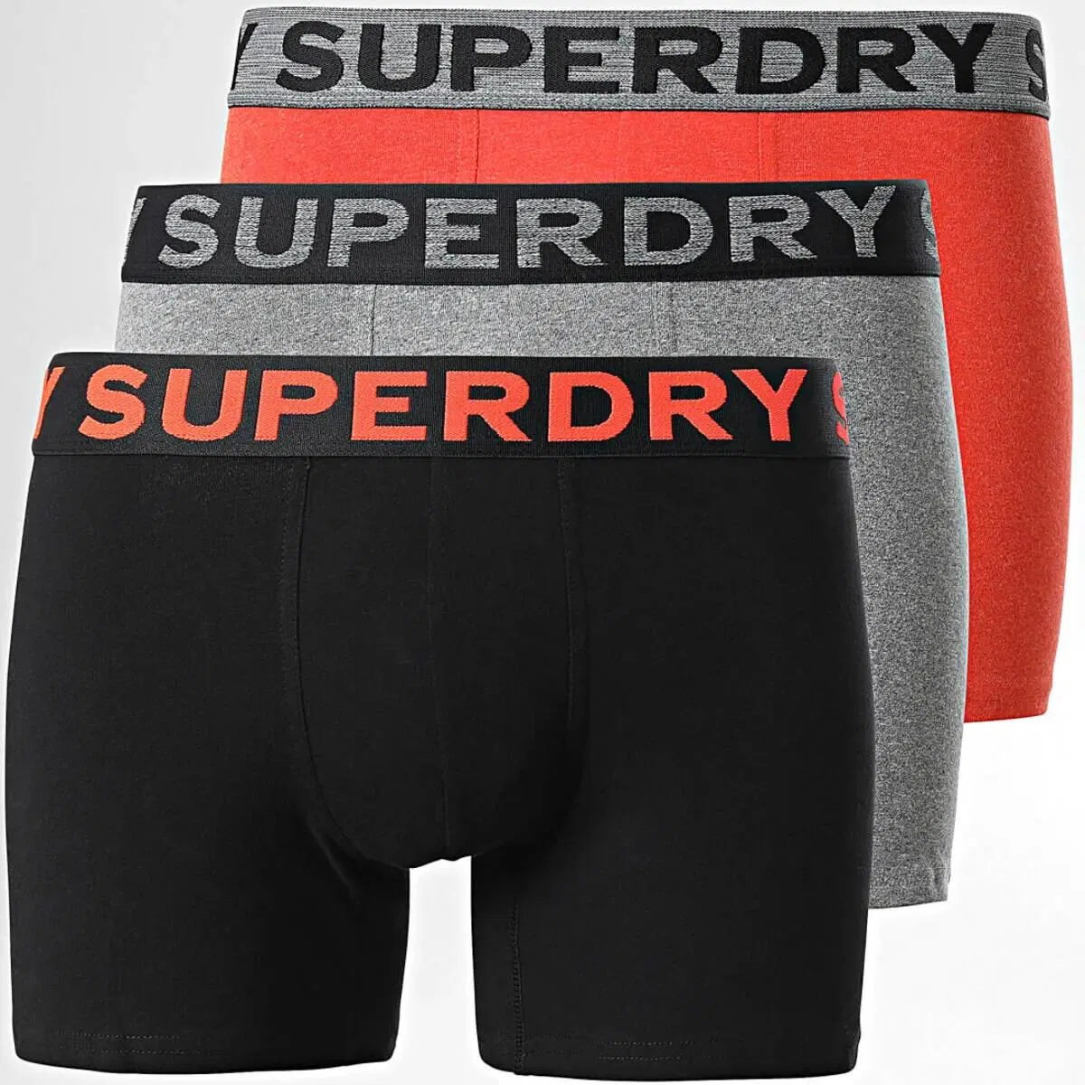 Мужские боксеры из органического хлопка Superdry, Цвет: Grau / Kohlengrau