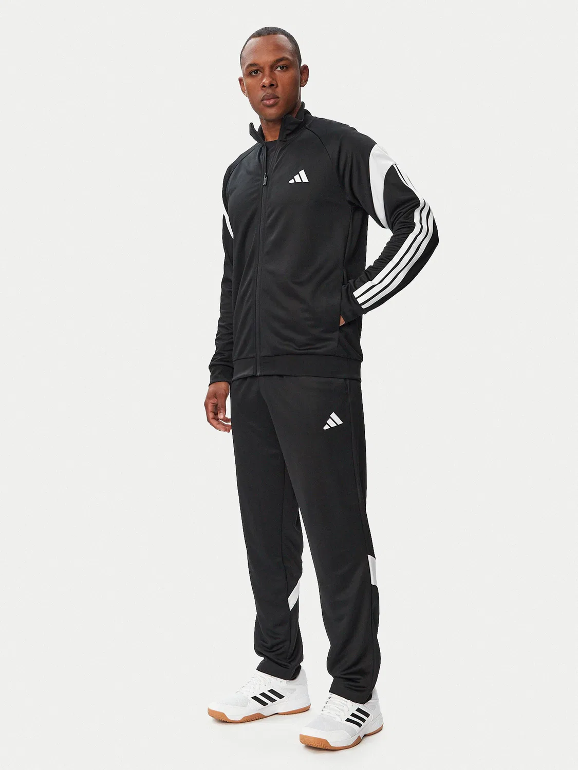 Мужской спортивный костюм стандартного кроя Teamsport Adidas, черный