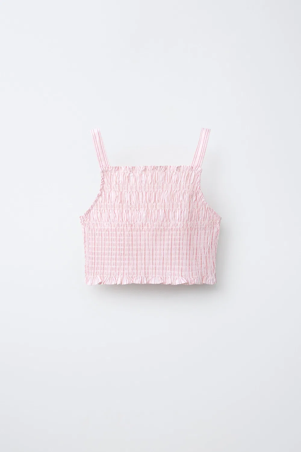 Рубашка и топ в цветочную полоску, расшитые пайетками ZARA, Pastel Pink — фото 4