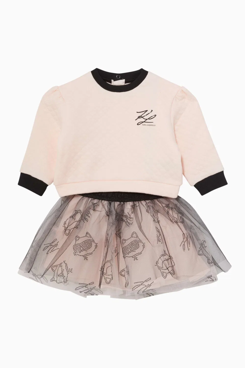 Комплект стеганый с логотипом Karl Lagerfeld Kids