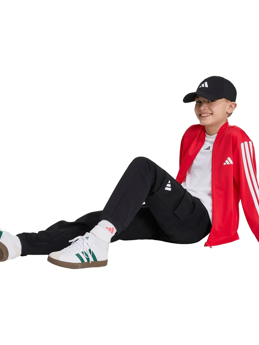 Спортивная толстовка на молнии ADIDAS SPORTSWEAR, красная — фото 4