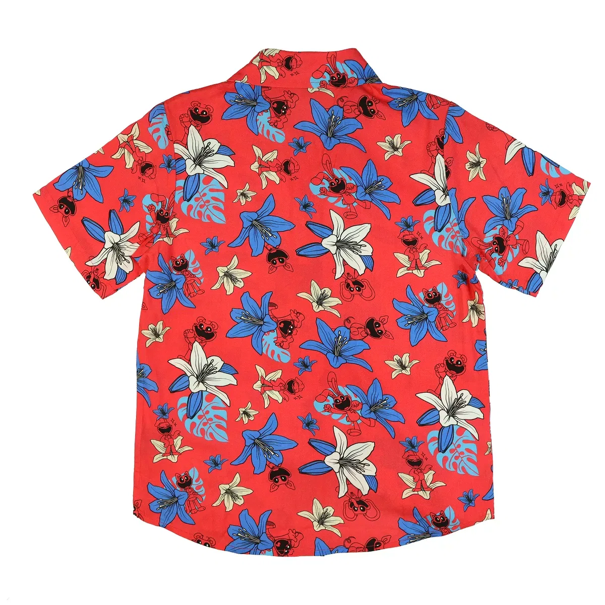 Детская рубашка с принтом Poppy Playtime Hawaiian Shirt Mad Engine, Red — фото 4