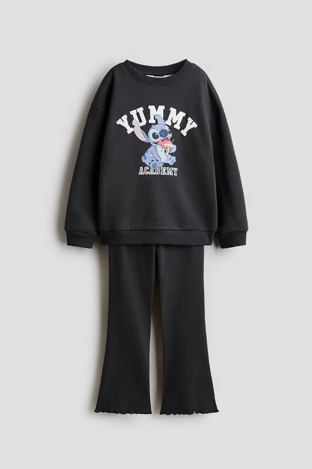 Костюм-Двойка с узорчатым принтом H&M, Dunkelgrau/Lilo & Stitch