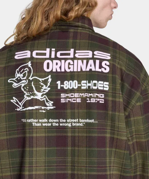 Фланелевая рубашка с длинным рукавом Focus Olive, Adidas — фото 3