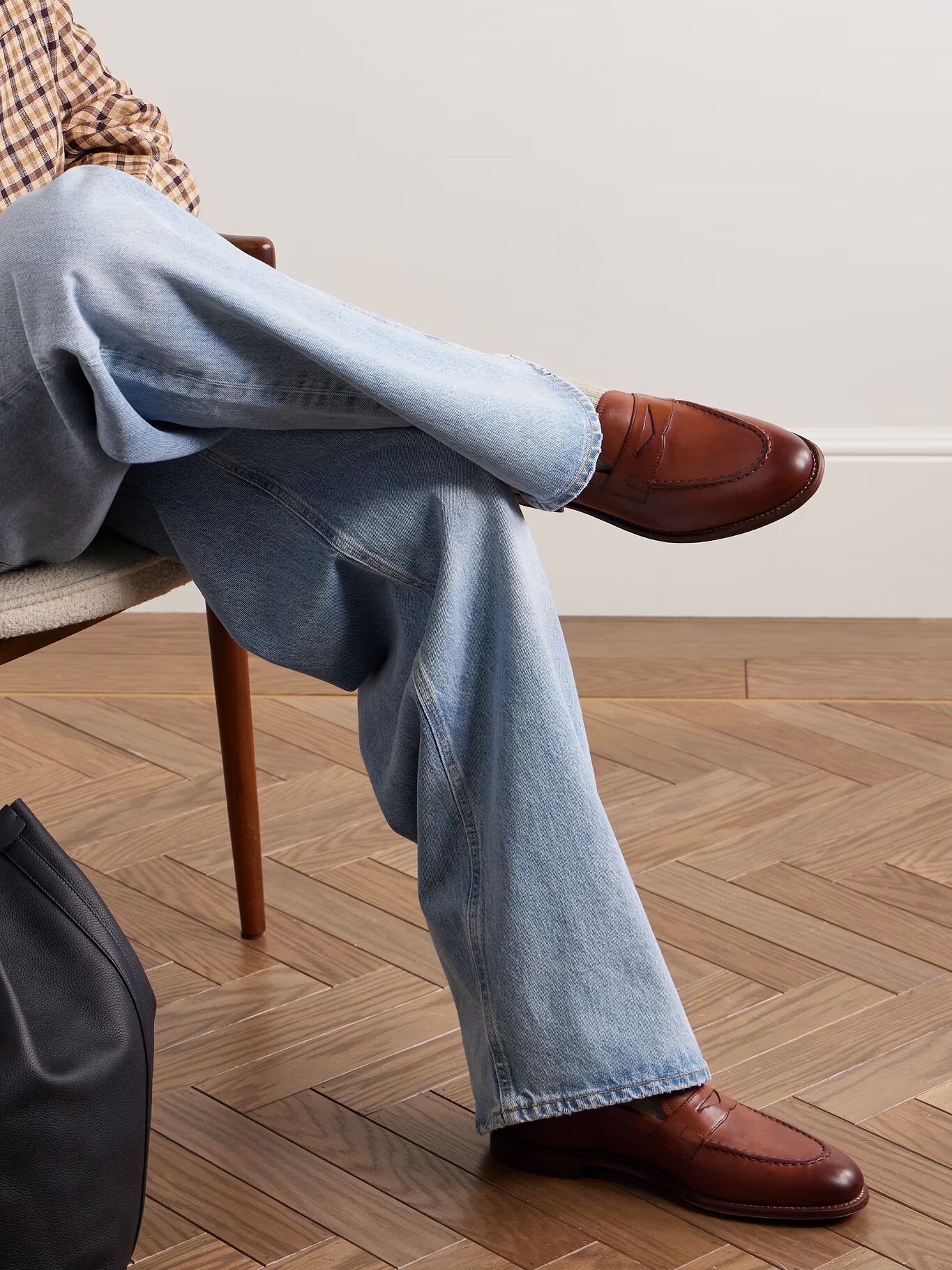 Пенни-лоферы из кожи Ллойда GRENSON, коричневый — фото 4