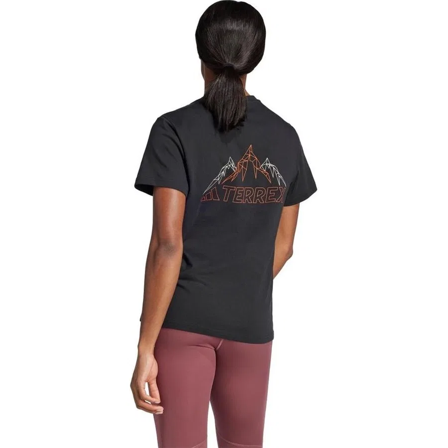 Футболка с принтом TX Mountain Tee adidas, Черный — фото 3