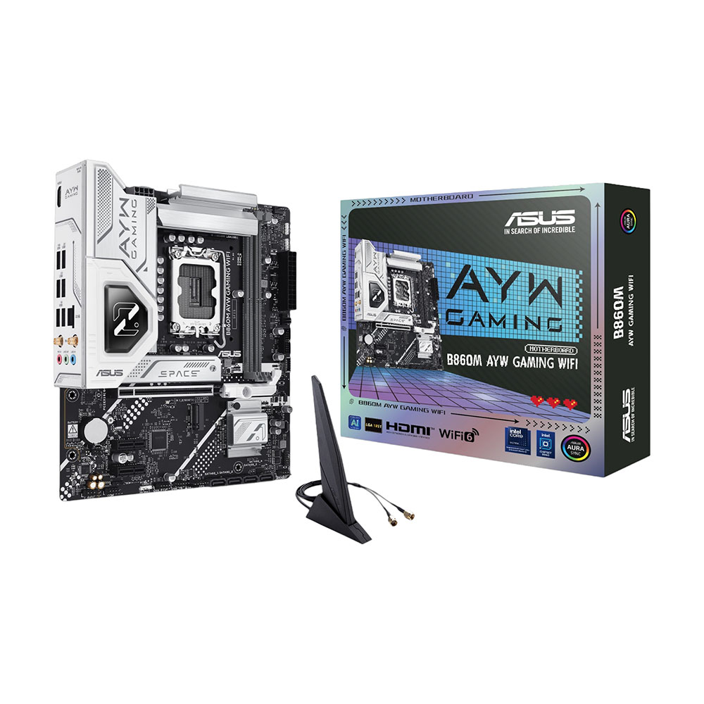 

Материнская плата Asus B860M AYW Gaming WIFI, LGA1851, DDR5, Wi-Fi