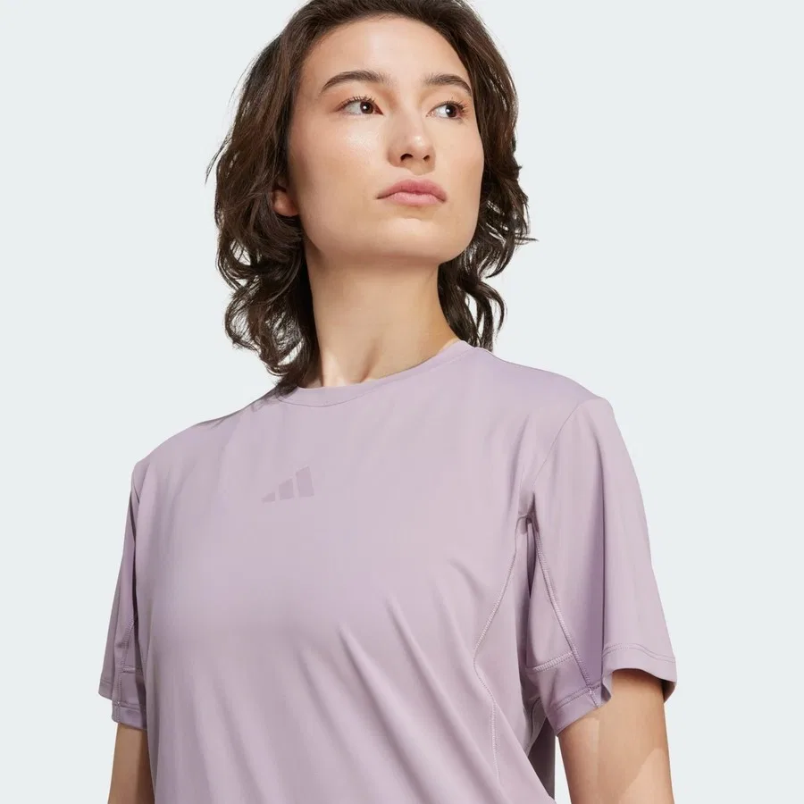 Футболка с принтом Designed For Training Go To adidas, Светло-зеленый — фото 4