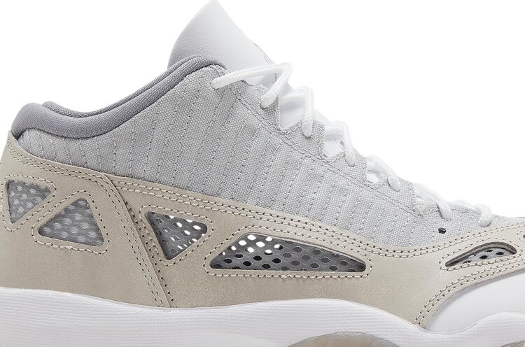 Кроссовки Air Jordan 11 Retro Low IE Light Orewood Brown, серый — фото 2