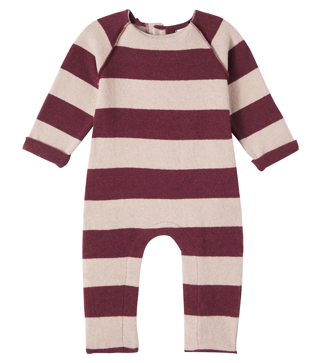 

Вязаный комбинезон из хлопковой смеси Baby Wolfgang 1 + in the Family, Melanzana