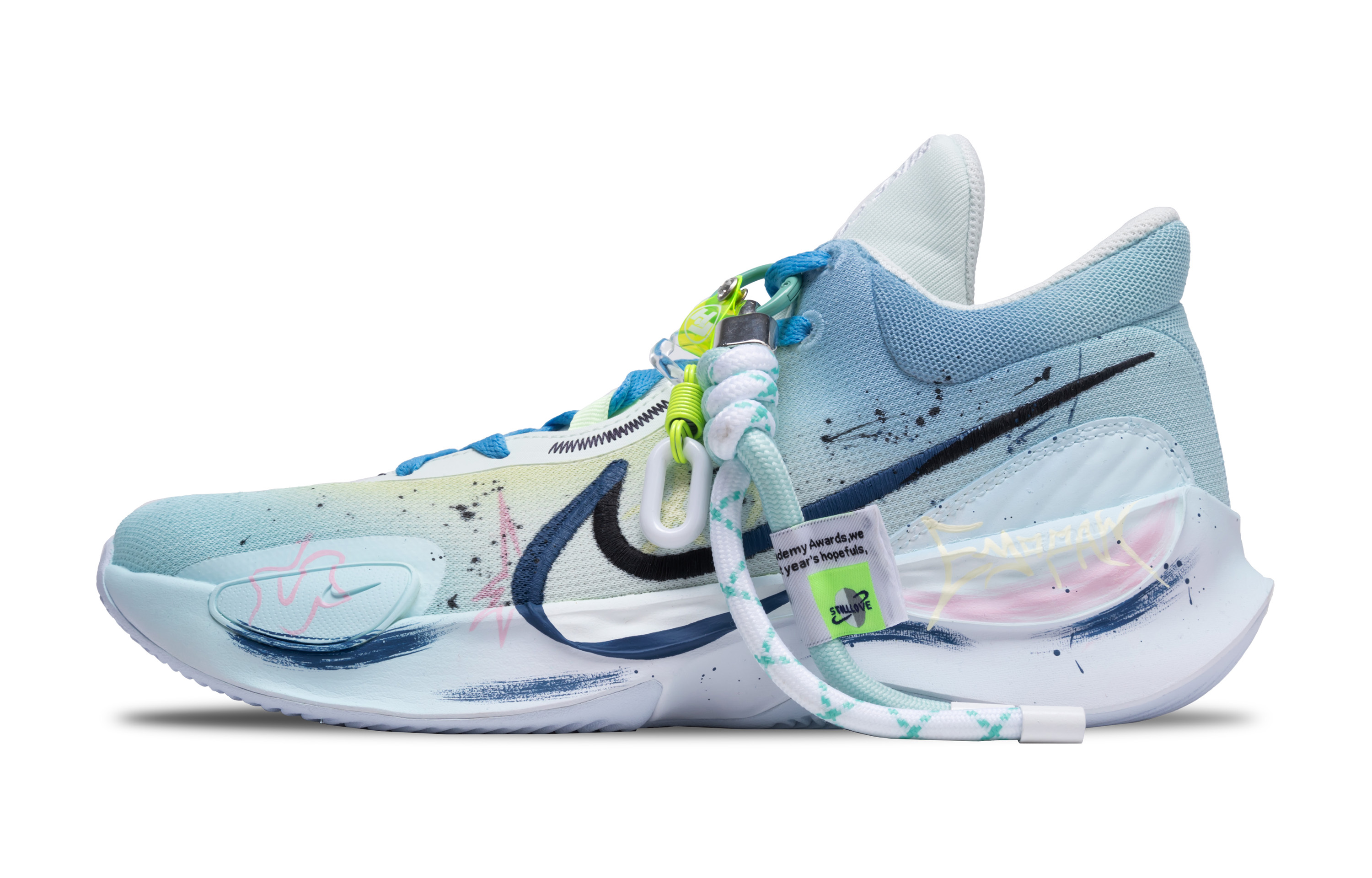 

Nike Баскетбольные кроссовки Renew Elevate 3 Low Top, мужские, сине-фиолетовые