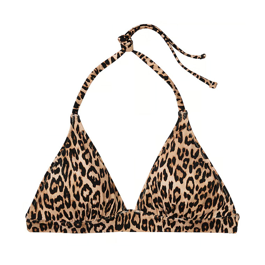 

Топ бикини Victoria's Secret Swim Mix & Match Removable Push-Up Halter Smooth, леопардовый, Коричневый, Топ бикини Victoria's Secret Swim Mix & Match Removable Push-Up Halter Smooth, леопардовый