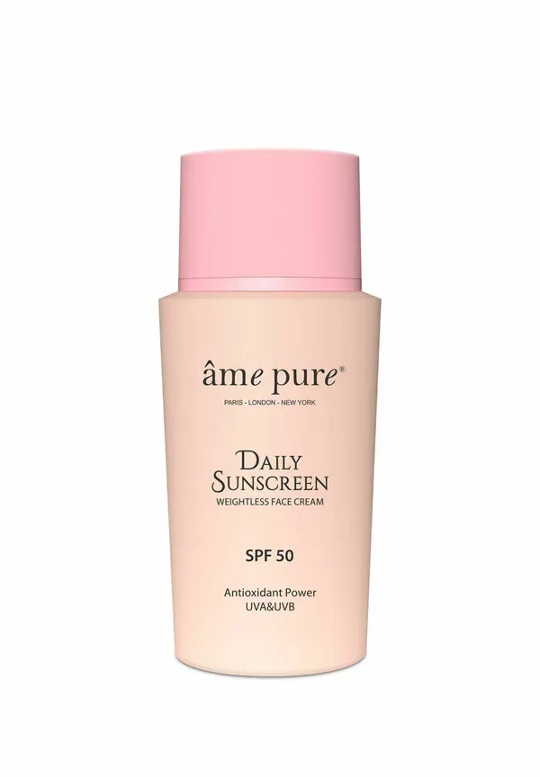 Солнцезащитный крем для ежедневного использования, SPF 50, защита от UVA и UVB лучей, увлажняющий, ультралегкий - защита от солнца 50 мл Ame Pure
